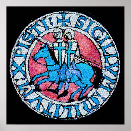 Poster Sceau modèle des chevaliers (Devant)