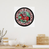 Poster Sceau modèle des chevaliers (Cuisine)