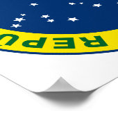 Poster Sceau national du Brésil (Coin)