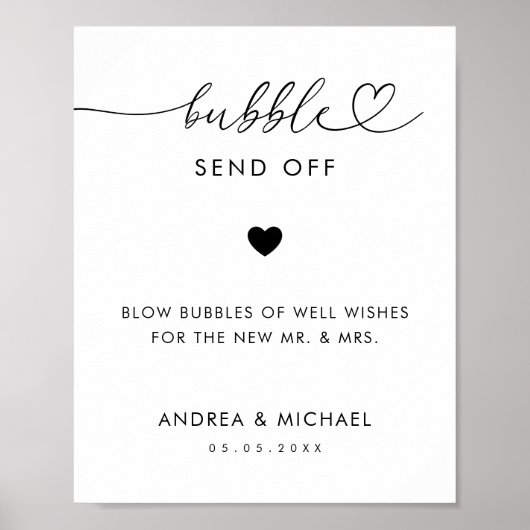 Poster Scénario Coeur Romantique Bulle Envoi Signal Maria (Devant)