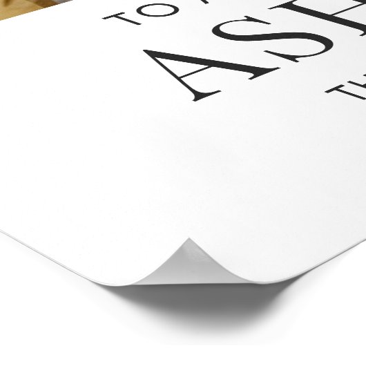 Poster Scénario de bienvenue pour une fête de mariage pou (Coin)