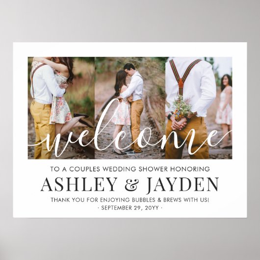 Poster Scénario de bienvenue pour une fête de mariage pou (Devant)