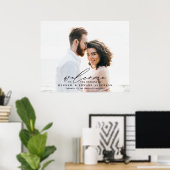 Poster scénario de budget photo bienvenue au mariage (Bureau à domicile)