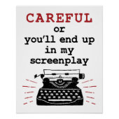 Poster Scénariste Attention Finit Dans Mon Écran (Devant)