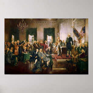Poster Scène à la signature de la Constitution
