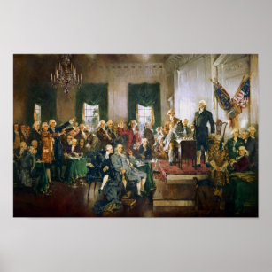 Poster Scène à la signature de la Constitution