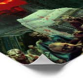 Poster Scène apocalyptique d'Halloween de SlipperyJoe gra (Coin)