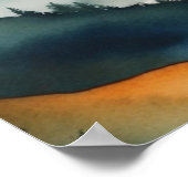 Poster Scène Blue Tan Mountain (Coin)