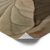 Poster Scène botanique vintage grue bleue et lotus (Coin)