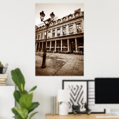 Poster Scène Café Paris (III) (Bureau à domicile)