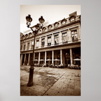 Poster Scène Café Paris (III)