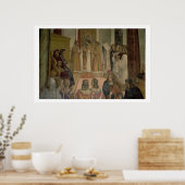 Poster Scène chorale, de la vie de saint Benoît (fresque (Cuisine)