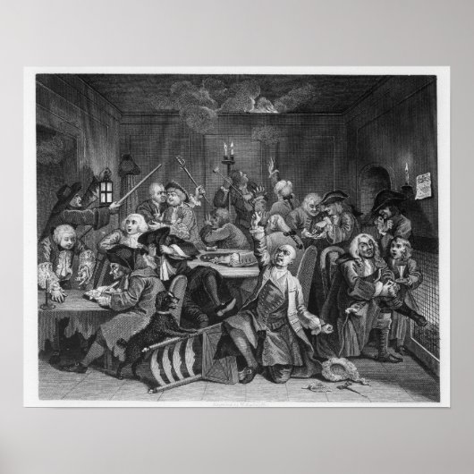 Poster Scène dans une maison de jeux (Devant)