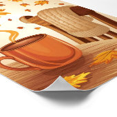 Poster scène d'automne cosy téléchargement numérique art (Coin)