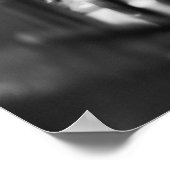 Poster Scène de bar noir et blanc poursuivant de la bière (Coin)