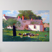 Poster Scène de basse-cour Winslow Homer 1872 (Devant)