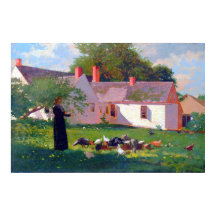 Scène de basse-cour Winslow Homer 1872