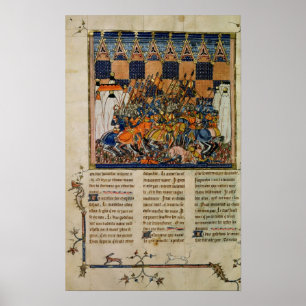 Poster Scène de bataille, de la biographie de Godefroi