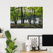 Poster Scène De Bois. Blackweir Woods, Cardiff (Bureau à domicile)