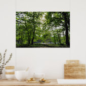 Poster Scène De Bois. Blackweir Woods, Cardiff (Cuisine)