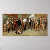 Poster Scène de combat de canon de bar de l'affiche du th (Devant)