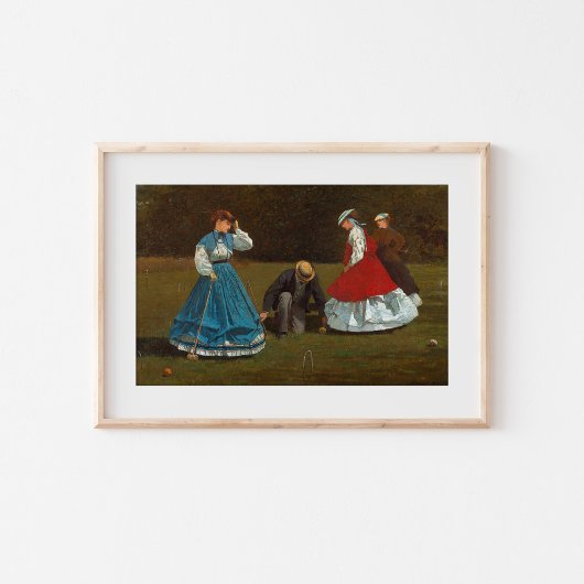 Poster Scène de croquet | Winslow Homer