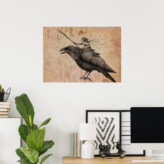 Poster Scène de fées (Bureau à domicile)