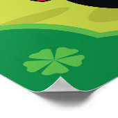 Poster Scène de ferme avec coq chantant sur tracteur (Coin)