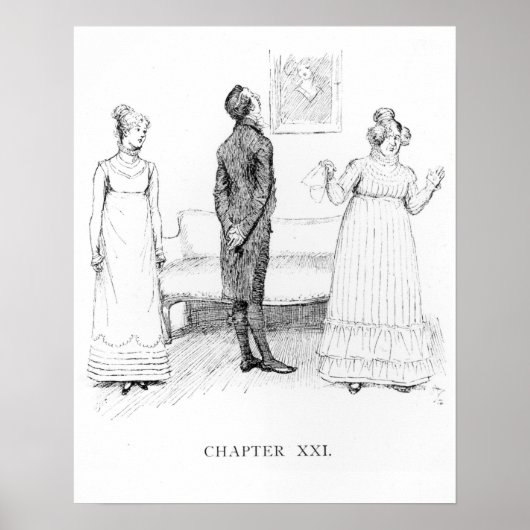 Poster Scène de "Fierté et préjugés" (Devant)