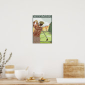 Poster Scène de golfWyoming (Cuisine)
