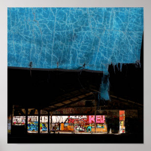 Poster Scène de graffiti urbain