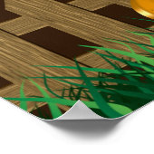 Poster Scène de jardin d'Halloween effrayant (Coin)