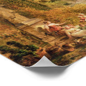 Poster Scène de jardin romantique (Coin)