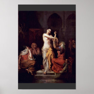 Poster Scène De La Dame Maure Harem Dans Le Bain