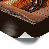 Poster Scène de la faune sauvage australienne de Lizard (Coin)