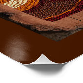 Poster Scène de la faune sauvage australienne de Lizard (Coin)