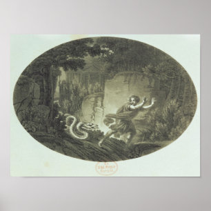 Poster Scène de "La Flûte magique" par Mozart