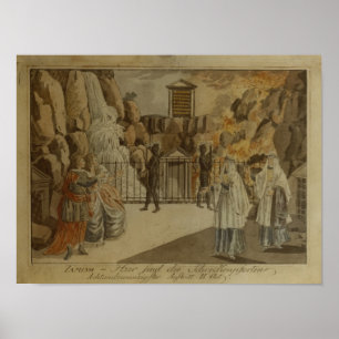 Poster Scène de "La Flûte magique" par Mozart, 1795