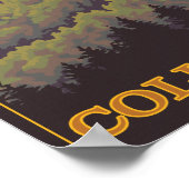 Poster Scène de la gorge de Columbia avec pointe de la Co (Coin)