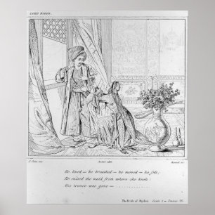 Poster Scène de la jeune mariée d'Abydos par seigneur