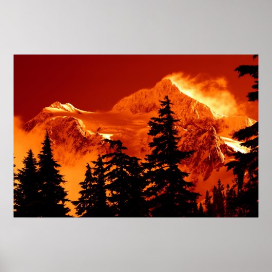 Poster Scène de la montagne de Fiery (Devant)