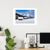 Poster Scène de la montagne de l'affiche (Bureau à domicile)