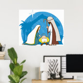 Poster Scène de la Nativité (Bureau à domicile)