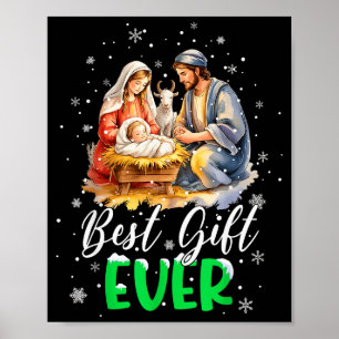Poster Scène de la Nativité de Jésus Cool Christian Best