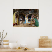 Poster Scène de la Nativité de Noël antique (Cuisine)