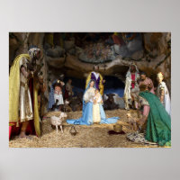 Scène de la Nativité de Noël antique