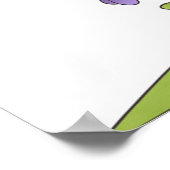 Poster Scène de la nature des abeilles et des arbres avec (Coin)