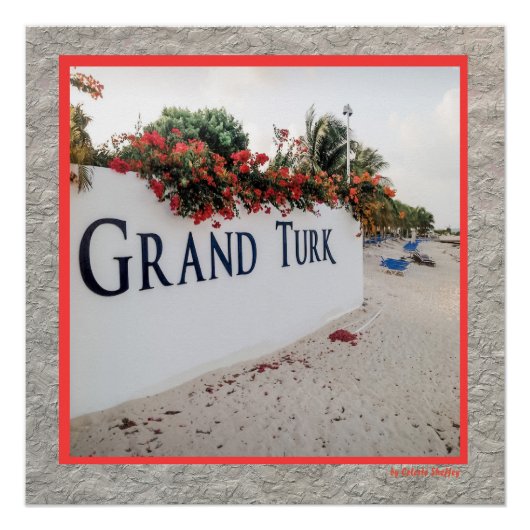 Poster Scène De La Plage De Grand Turk (Devant)