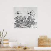 Poster Scène de la procession triomphale de Maximilien (Cuisine)