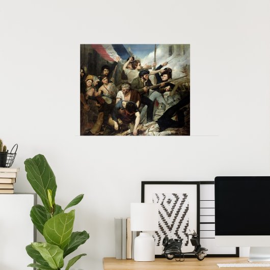 Poster Scène de la révolution de 1830 (Bureau à domicile)